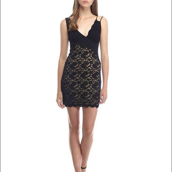 NEW Free People Lower East Side Lace Mini Dress - Picture 2 of 7